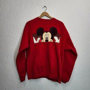 Vintage Disney Mickey Mouse red crewneck sweatshirt
